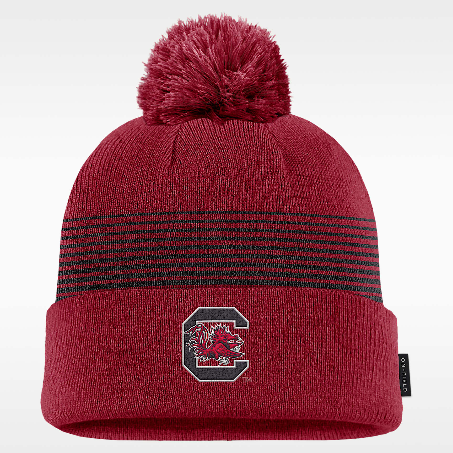 South Carolina Sideline Peak Men's Nike College Cuffed Pom Beanie